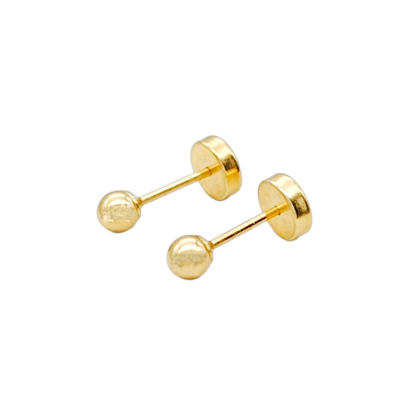 Abridores Bolita-Oro 18k-Sin piedra-AB9517 sinpiedra