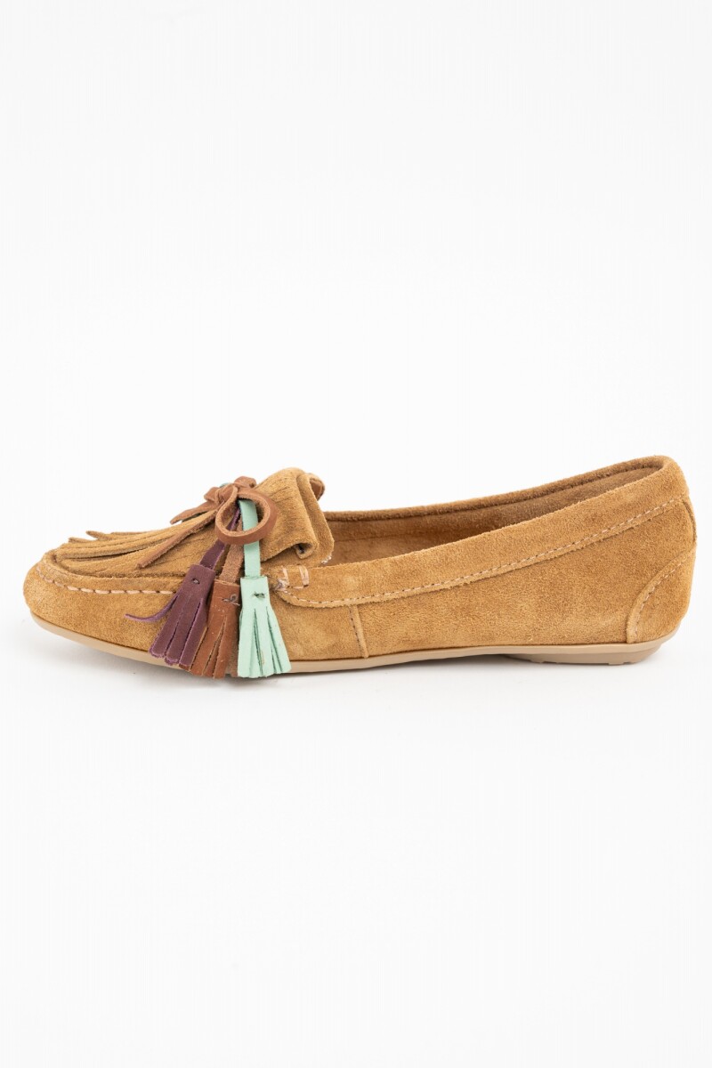 Mocasin Gamuza Camel
