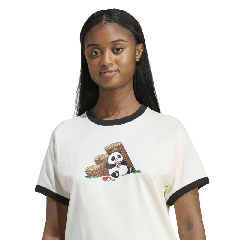 SHORT ADIDAS PANDA T Mujer KB7214 Blanco