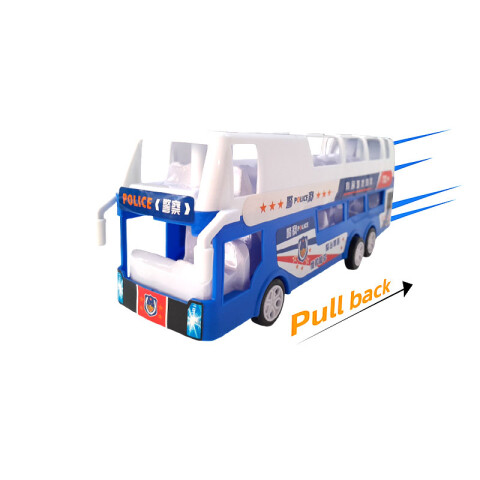 Outlet Bus doble piso a tracción 28x10.5x6cm Outlet Bus Doble Piso A Tracción 28x10.5x6cm