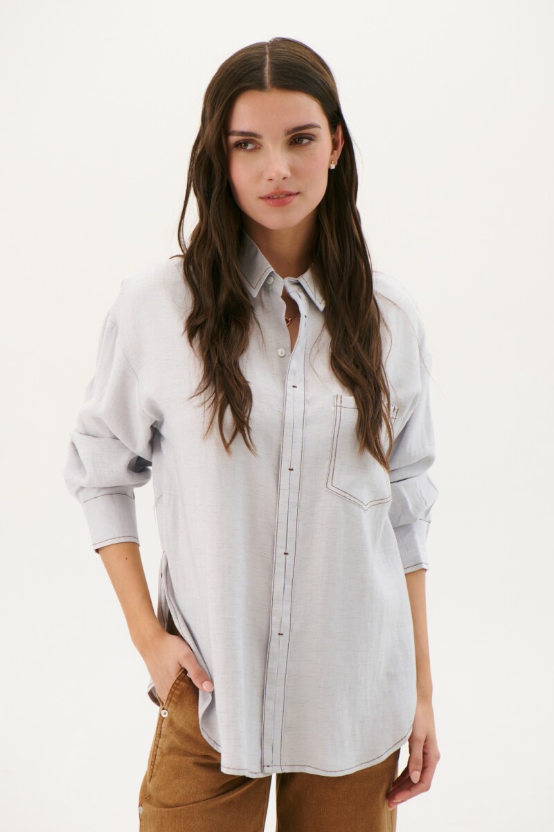 CAMISA MILAN CELESTE