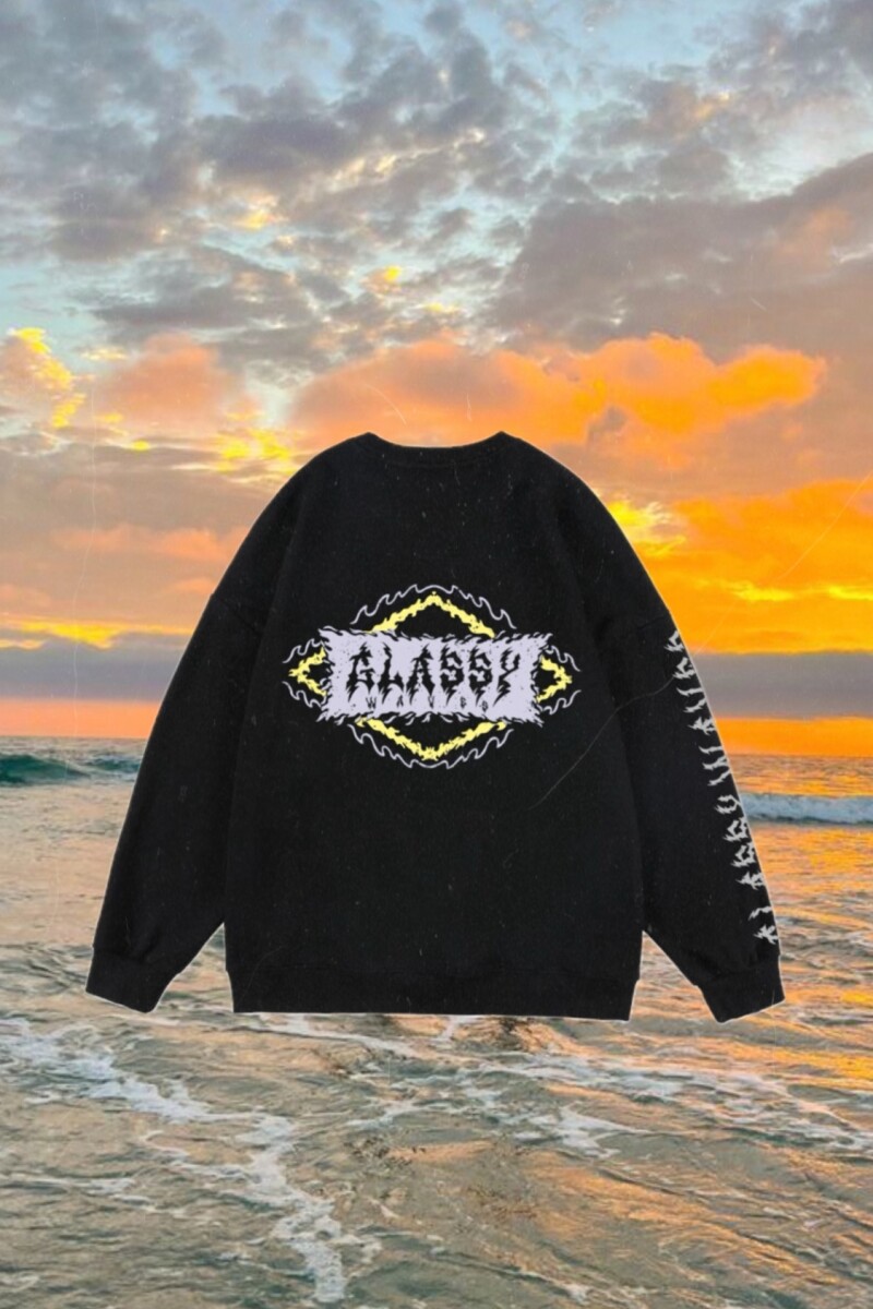 Buzo Flaming / Negro Wash U