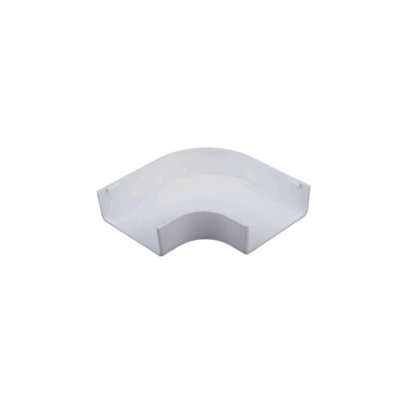 Codo plástico plano 90° 20x12mm blanco DX0412