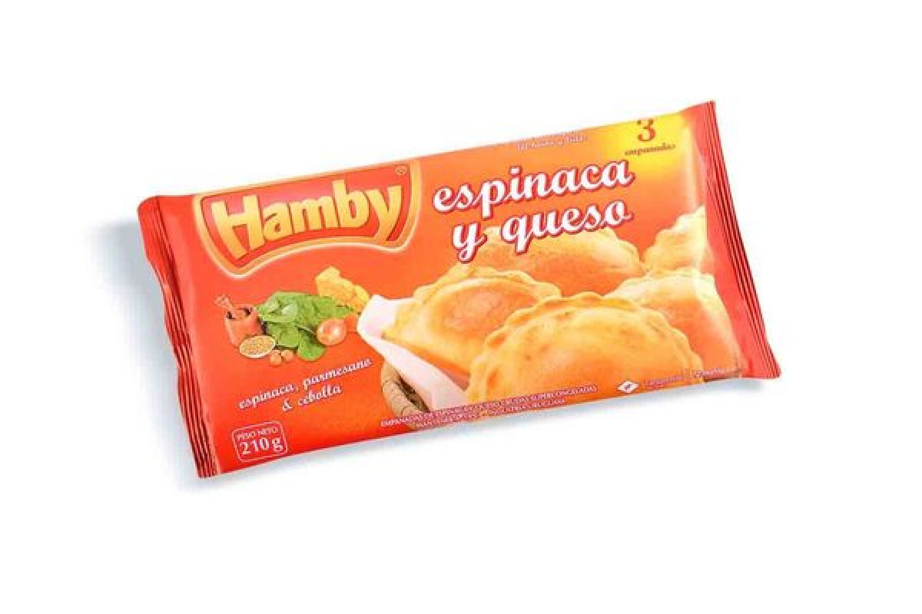 EMPANADAS DE ESPINACA Y QUESO HAMBY X 3 