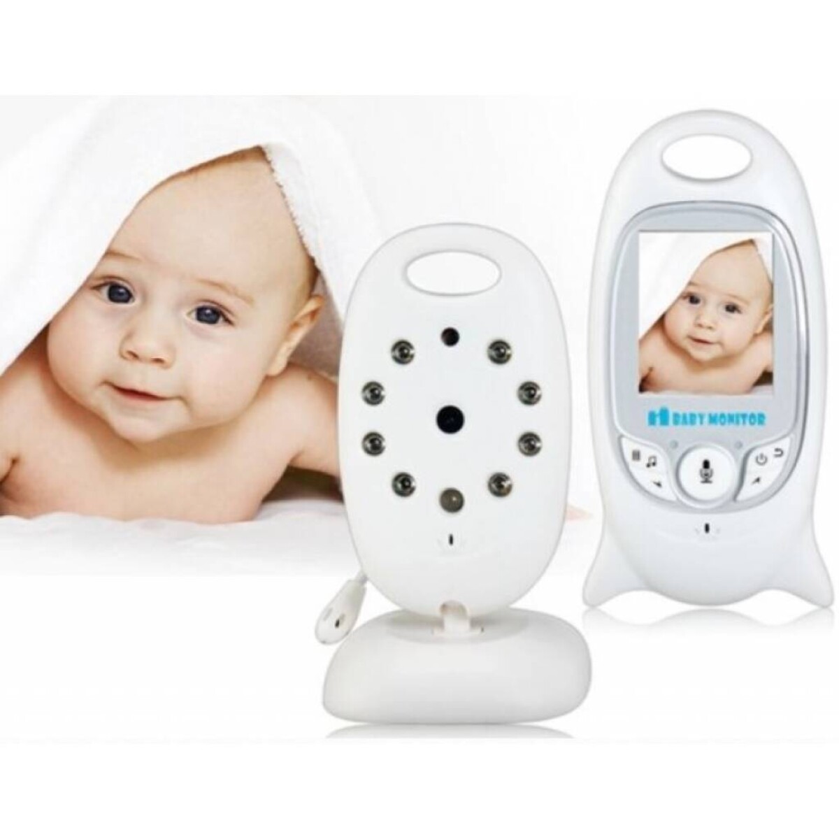 Monitor de Bebe Babycall Cámara Intercomunicador Espía 
