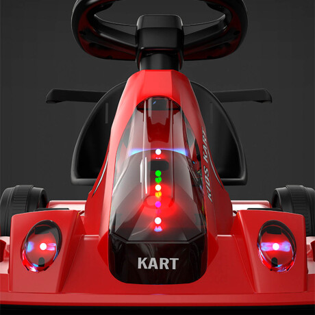 Auto A Batería Go Kart Karting Con Luces y Sonidos Rojo
