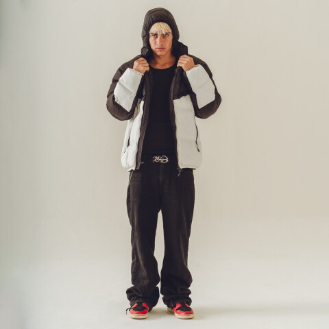 KAMPERA PUFFER NEGRO/BLANCO KAMPERA PUFFER NEGRO/BLANCO