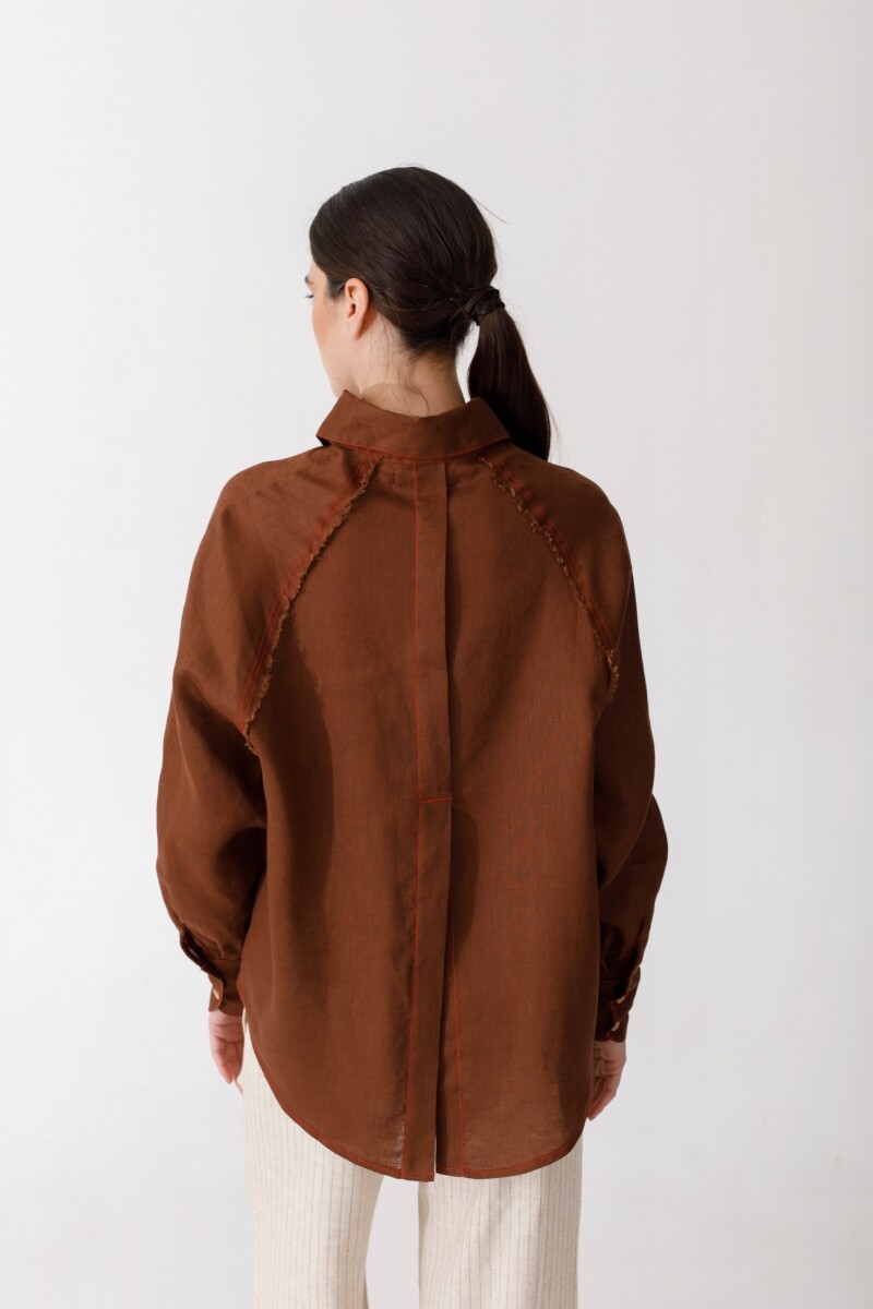 CAMISA RAGLAN Chocolate