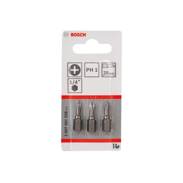 3 puntas para atornillar Phillips 1 25mm Bosch BS8080