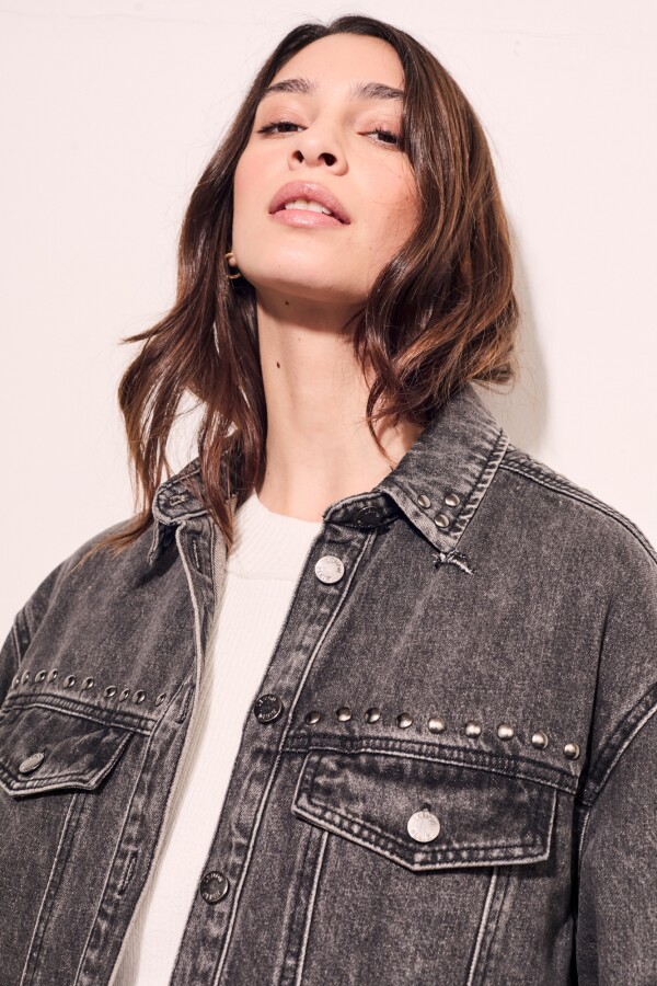 Sobrecamisa Tachas Gris