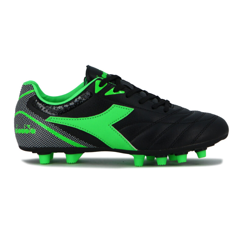 Zapato Futbol Tifosi Diadora Md Negro-verde Fluo