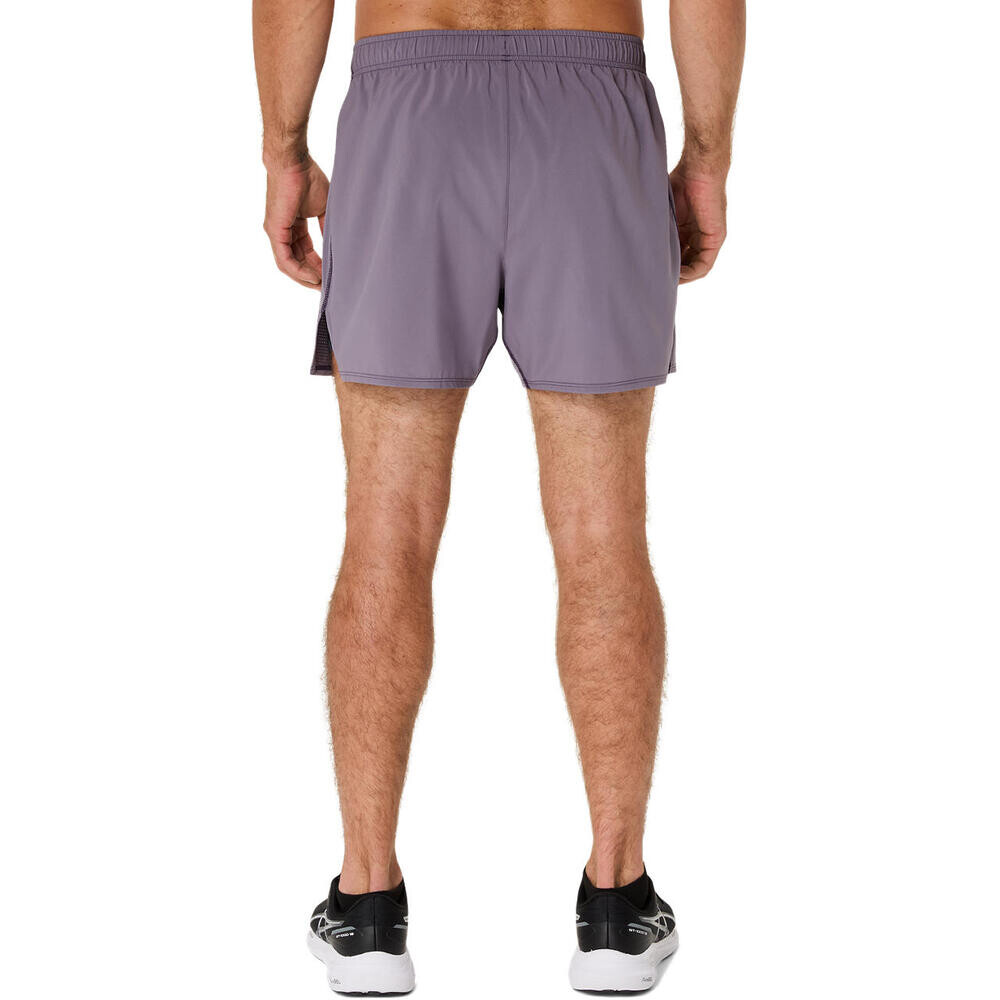 Short Running Asics Silver 5In Short Hombre Lavender Grey