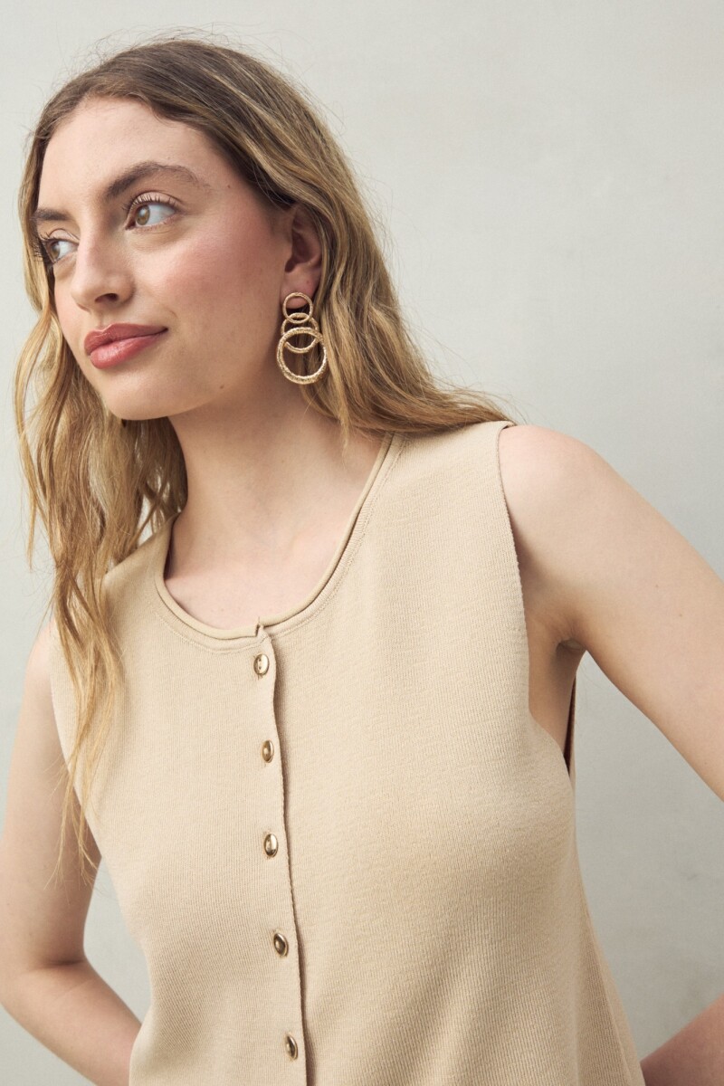 CHALECO SALVA Beige