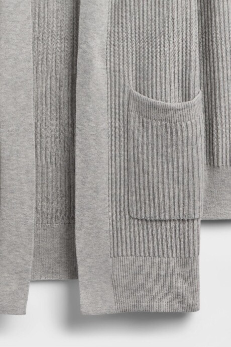 Saco Sin Botones Bella Mujer Light Heather Grey