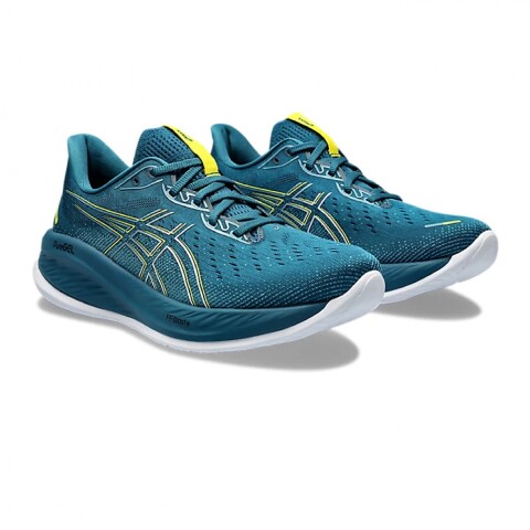 Asics gel-cumulus 26 evening teal/bright yellow hombre Verde Esmeralda-Amarillo
