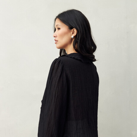 CAMISA FLORICA Negro