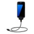 Cable Soporte Tipo Tripode Cargador Metalico iPhone Micro Variante Android