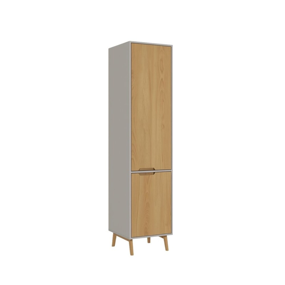 PANELERO - DESPENSERO 2 PUERTAS LINEA WOOD GRIS