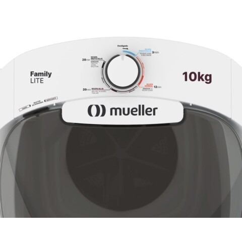 Lavarropas Semiautomático Mueller Family Lite 10Kg. Blanco