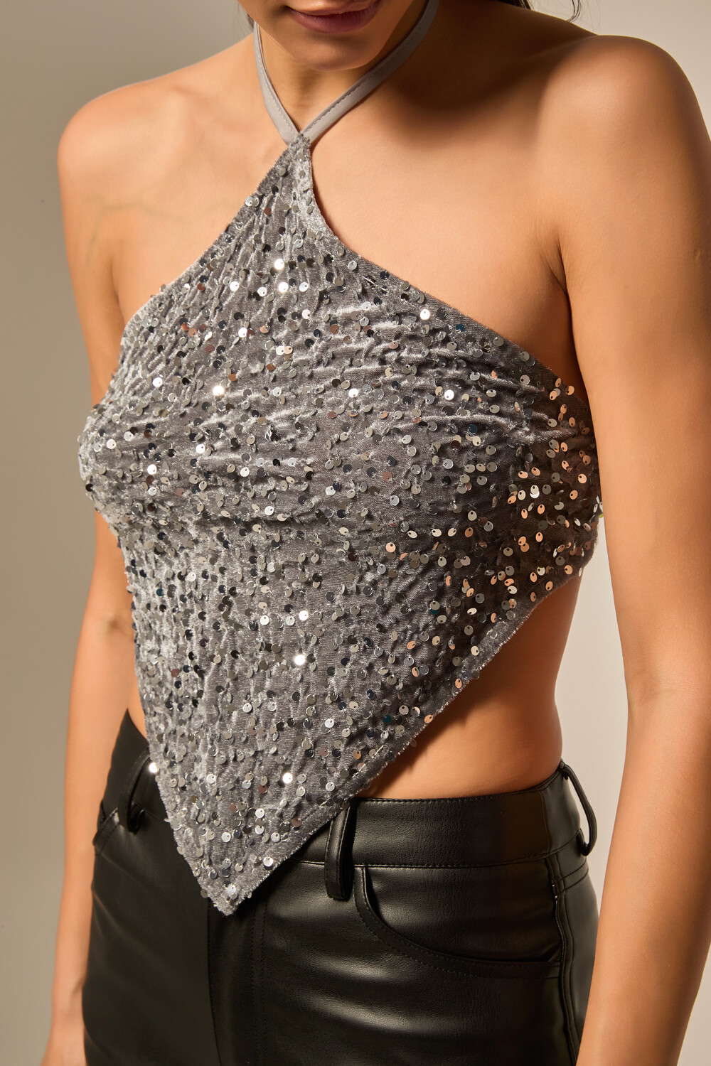 Tops Puntal Plateado