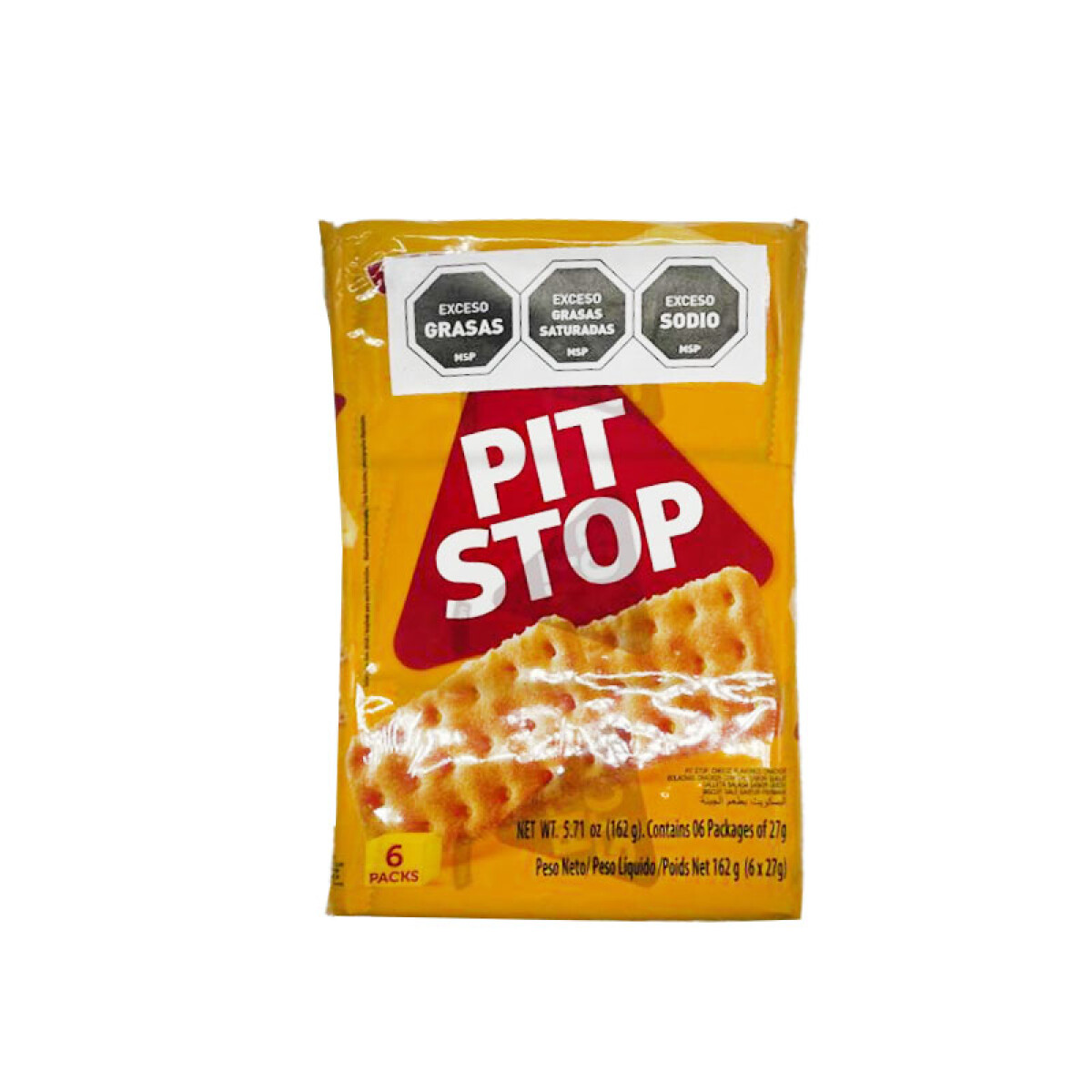 Galletita Pit Stop MARILAN Pack X 6 Unidades 27 Grs (cada una) - GALLETITA PIT STOP (02) QUESO MARILAN PACK X6 27g 