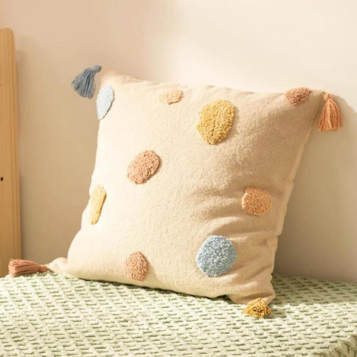 Funda de almohadón LOLO Beige 