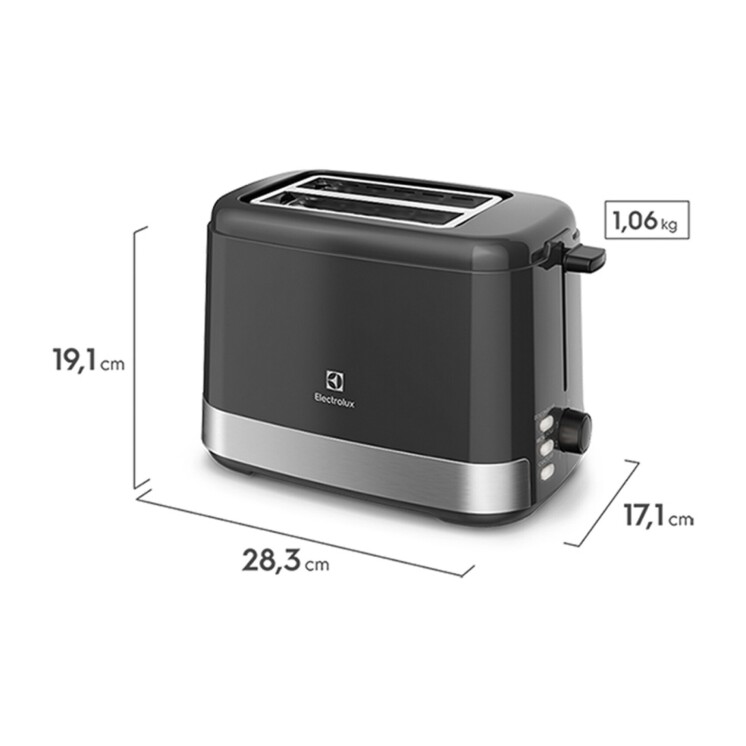 Tostadora Eléctrica Electrolux Efficient 800 W 8 Niveles ETS10 Tostadora Eléctrica Electrolux Efficient 800 W 8 Niveles ETS10