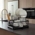Escurridor Seca Platos Vajilla 2 Niveles Con Bandeja Drenaje Agua Cocina Imback Color Negro Escurridor Seca Platos Vajilla 2 Niveles Con Bandeja Drenaje Agua Cocina Imback Color Negro