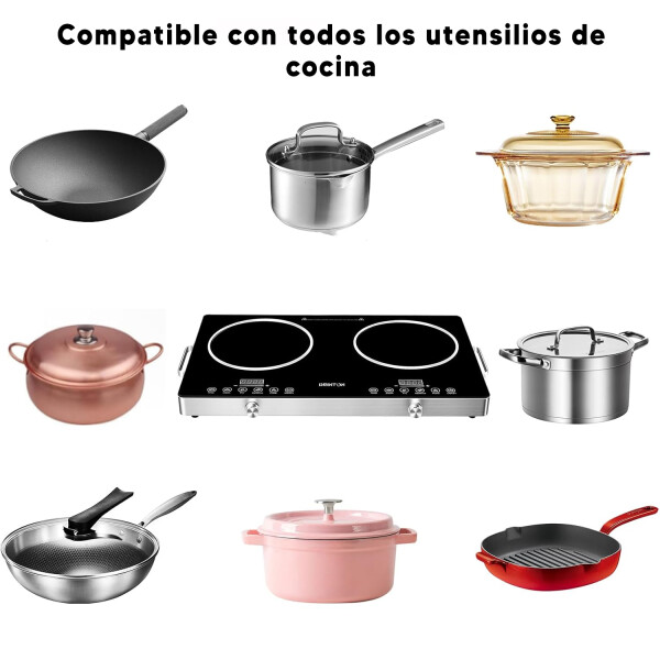 Anefe Vitrocerámico Xion 2 Hornallas Eh-202 Portátil ANAFE XION VITRO 2 HORNALLAS XI-EH202