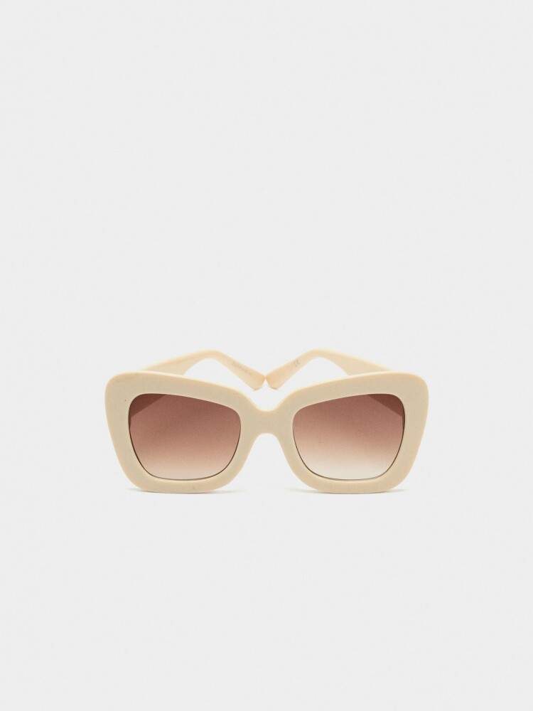 Gafas De Sol De Mariposa beige