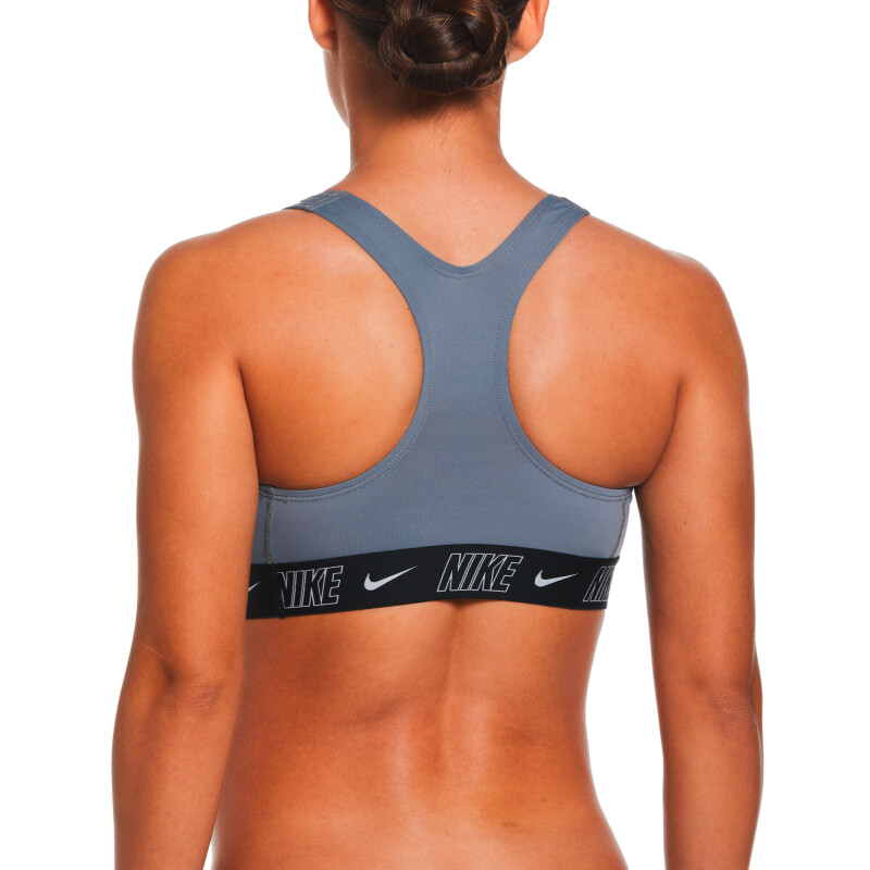 Traje de Baño Racerback Bikini Top de Niños Gris