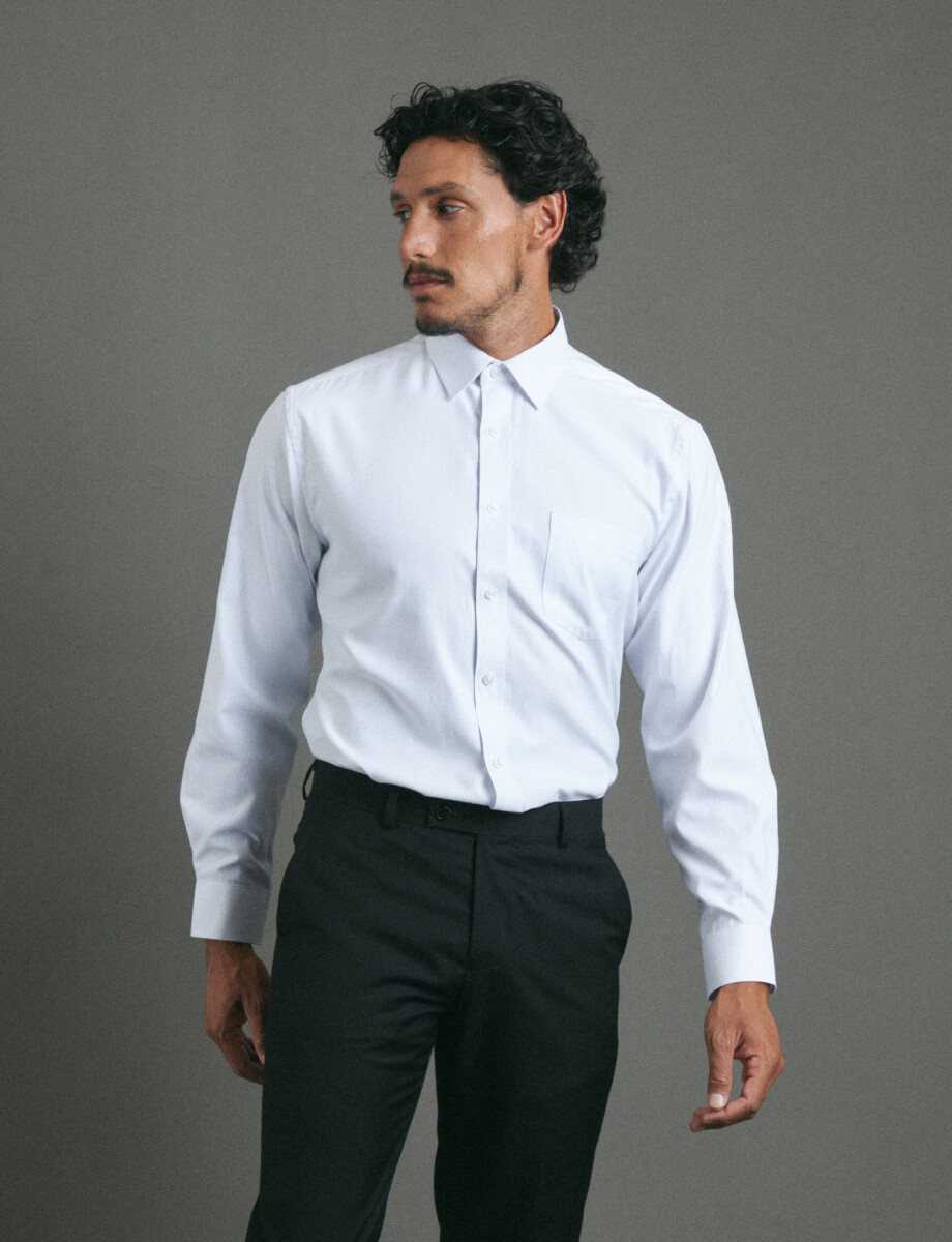 012685 CAMISA HARRINGTON LABEL Blanco