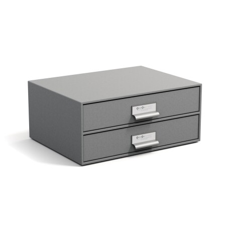 ORG ESCRITORIO 2 CAJONES PAPEL GRIS BIRGER