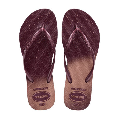 Sandalia de Mujer Havaianas Slim Gloss Rojo Tierra