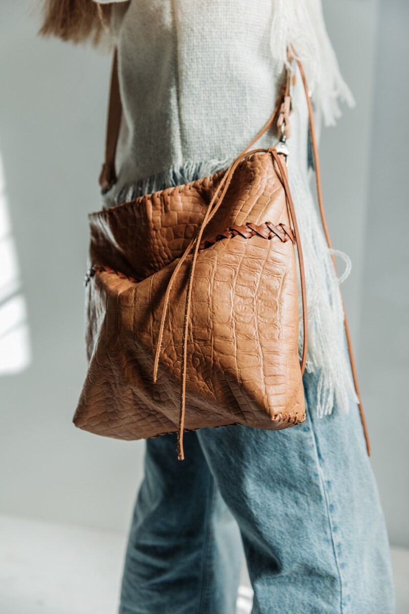 Jewel Envelope Bag - Beige 