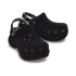 Plataformas Crocs Bae Velvet Clog W Mujer Black
