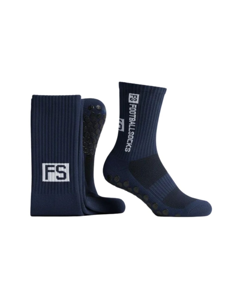Par de Medias Deportivas Antideslizantes para Fútbol FS - Azul Oscuro 