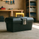 Caja de herramientas valija con bandeja 43,4 x 24,4 x 20,4 cm NEGRO