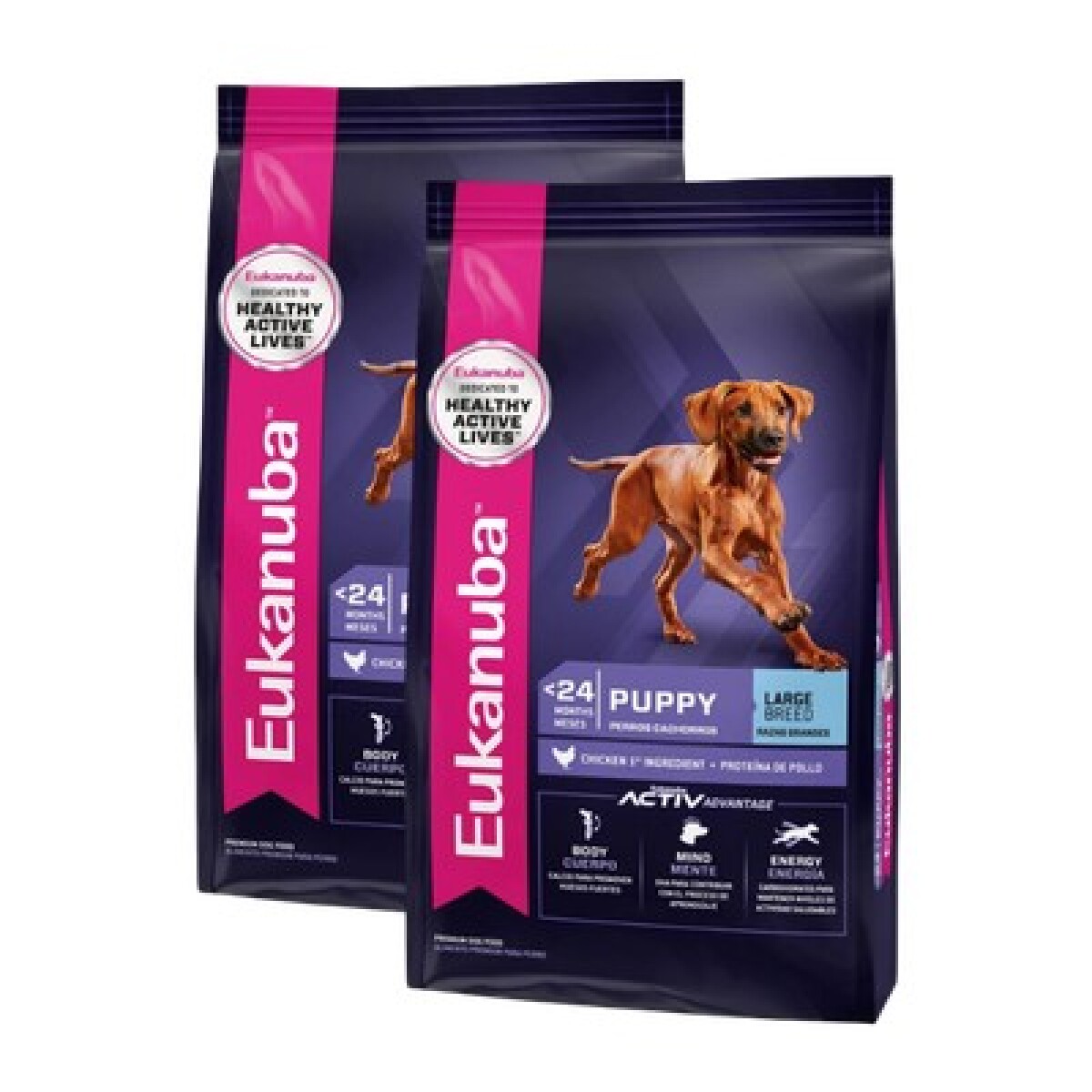 EUKANUBA PUPPY LARGE B 18 KG X2 