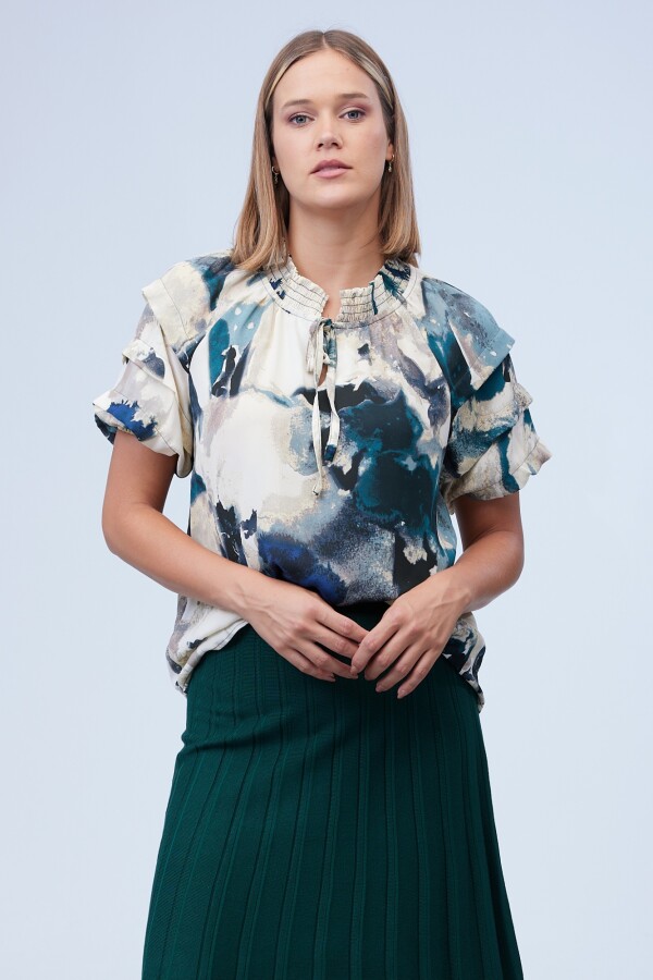 Blusa Print CRUDO/MULTI