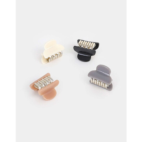 Set De Broches Leopardo Combinacion Multicolor