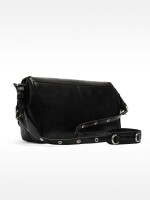 Bolso Bandolera Con Solapa negro