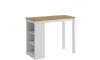 Desayunador 4 Bancos Cocina Comedor Madera Blanco Desayunador 4 Bancos Cocina Comedor Madera Blanco