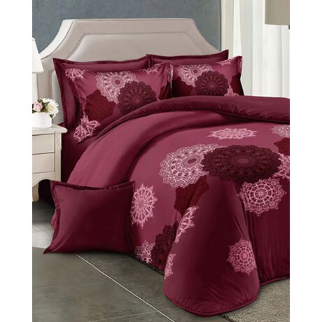 Juego de sábanas Cotton Flor Zyporah 2 plazas sommier 2.25 x 2.45mts 312