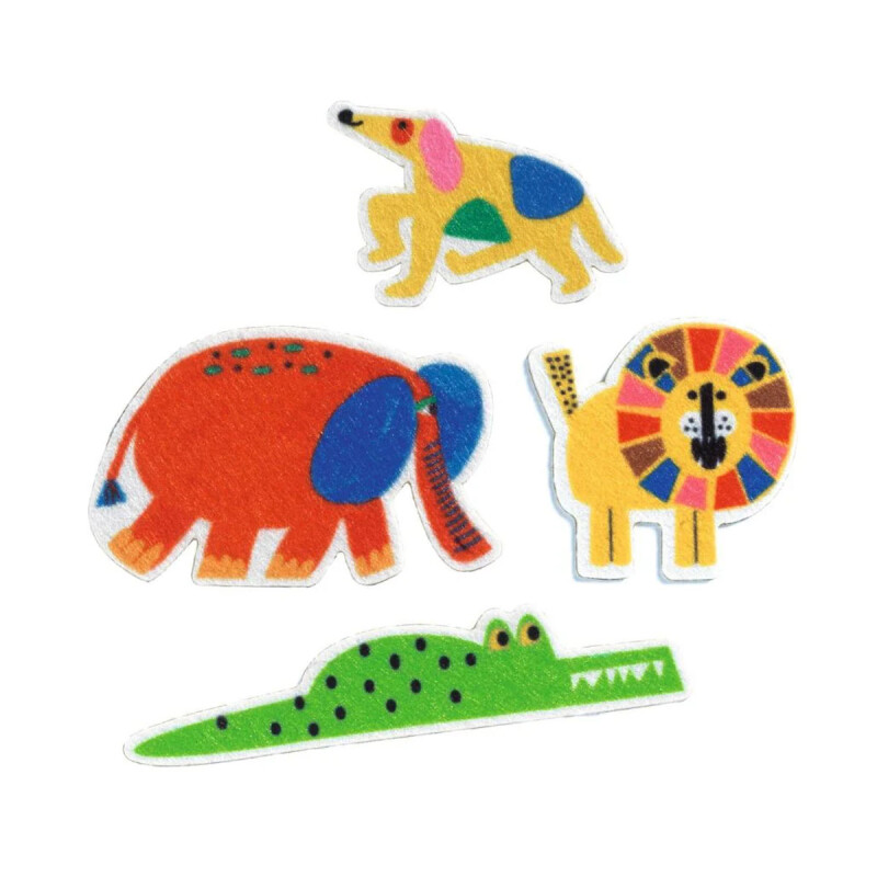 Stickers de animales de fieltro Djeco Stickers de animales de fieltro Djeco