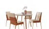 Juego de Comedor Stellar Redonda 4 sillas Rose Juego de Comedor Stellar Redonda 4 sillas Rose