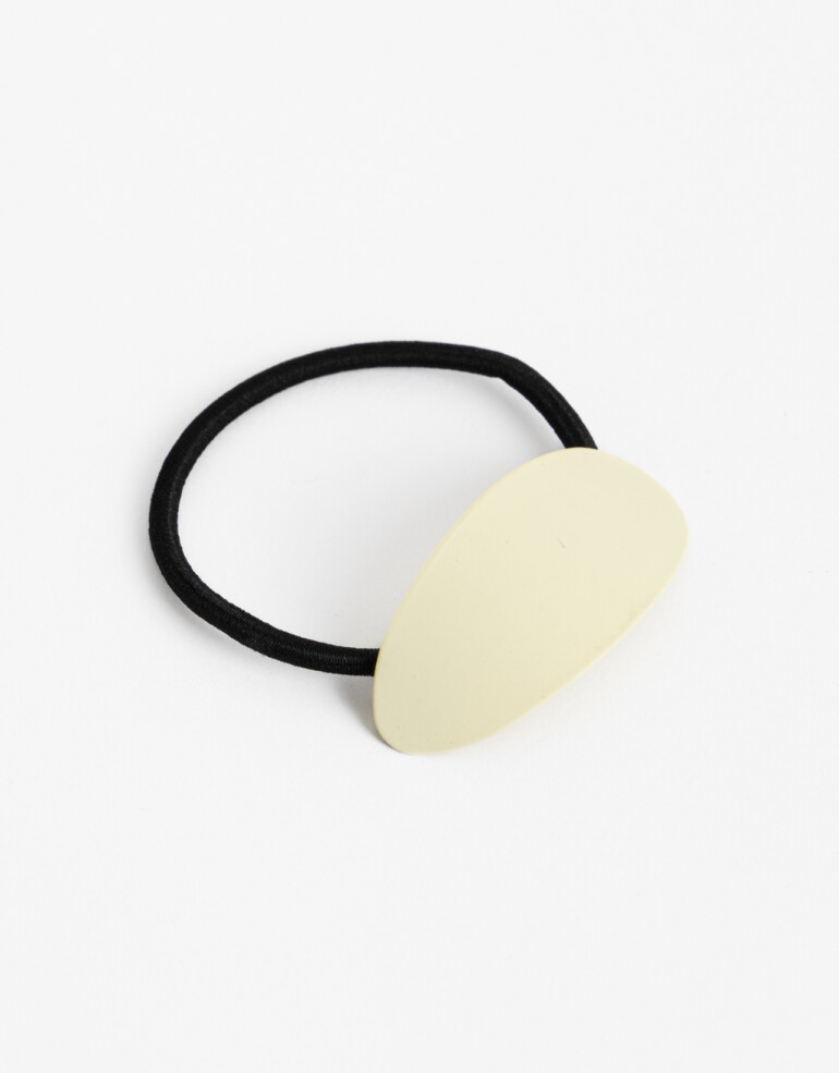 Gomitas Elásticas Acrilico Gomita Elástica Cuff Rubber - Blanco Crudo