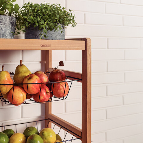 Frutera de 3 cestos con ruedas TB6982