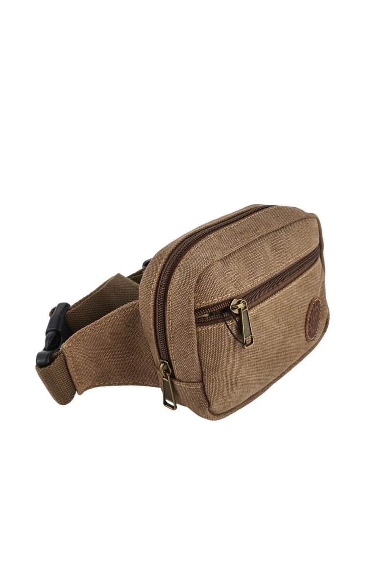 Riñonera de Lona Premium Marrón