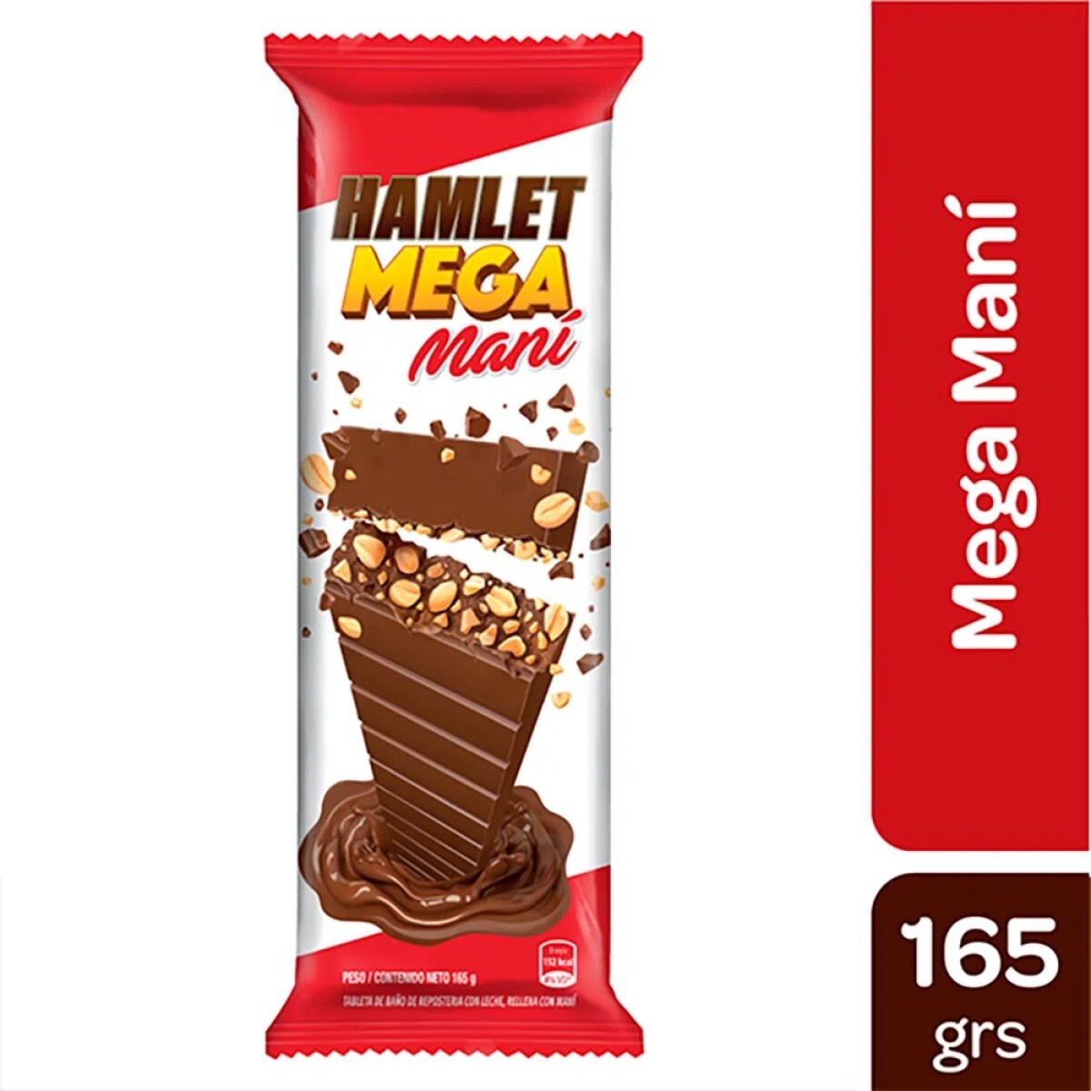 TABLETA CHOCOLATE HAMLET MEGA MANI 165G 